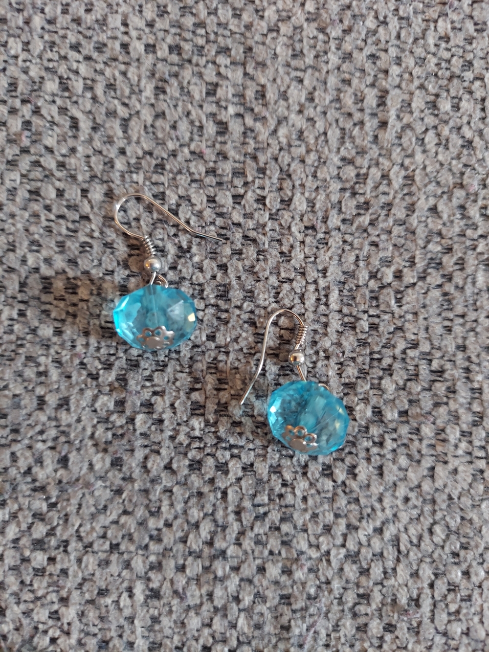 Aqua Blue Acrylic Drop Earrings – Women Jewelry